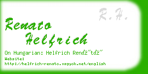 renato helfrich business card